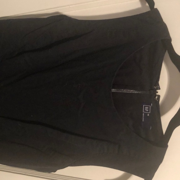 Gap- Black Linen Pleated Dress - Picture 2 of 2